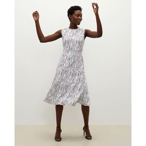 MM Lafleur Dress Womens 4 Jane 1.0 Midi Sleeveless Freeform Multi Rainbow